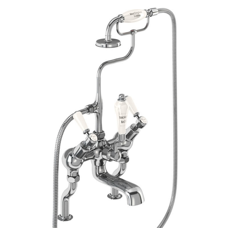 Kensington Medici angled bath shower mixer - deck mounted